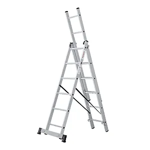 Лестница трехсекционная Новая высота NV123 3*6 ступеней