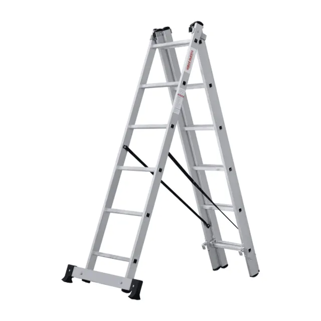 Лестница трехсекционная Новая высота NV123 3*6 ступеней