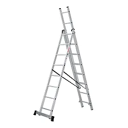 Лестница трехсекционная Новая высота NV123 3*8 ступеней