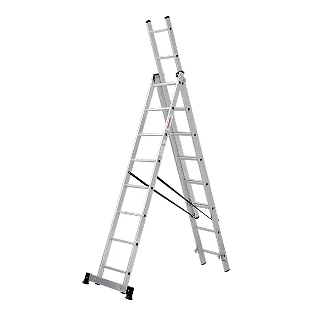 Лестница трехсекционная Новая высота NV123 3*8 ступеней