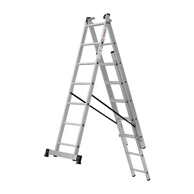 Лестница трехсекционная Новая высота NV123 3*8 ступеней