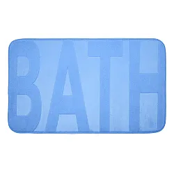 Коврик для ванной Vortex 24119 c памятью формы Bath синий 45*75*1.2 см