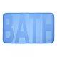 Коврик для ванной Vortex 24119 c памятью формы Bath синий 45*75*1.2 см