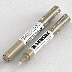 Маркер Lekon Standart 011314 с нитроэмалью золото 4 мм
