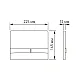Кнопка Berges 040052 для инсталляции Frame Novum F2 хром матовый