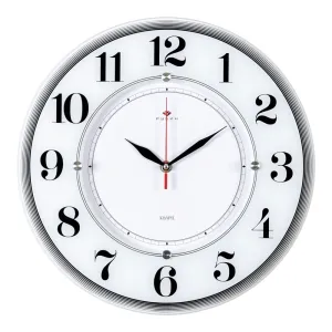 Часы настенные Рубин 3434-1024W белые 34 см