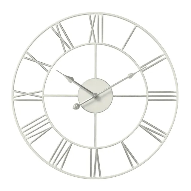 Часы настенные Рубин 4848-003 белые с патиной 45.5 см