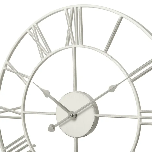 Часы настенные Рубин 4848-003 белые с патиной 45.5 см