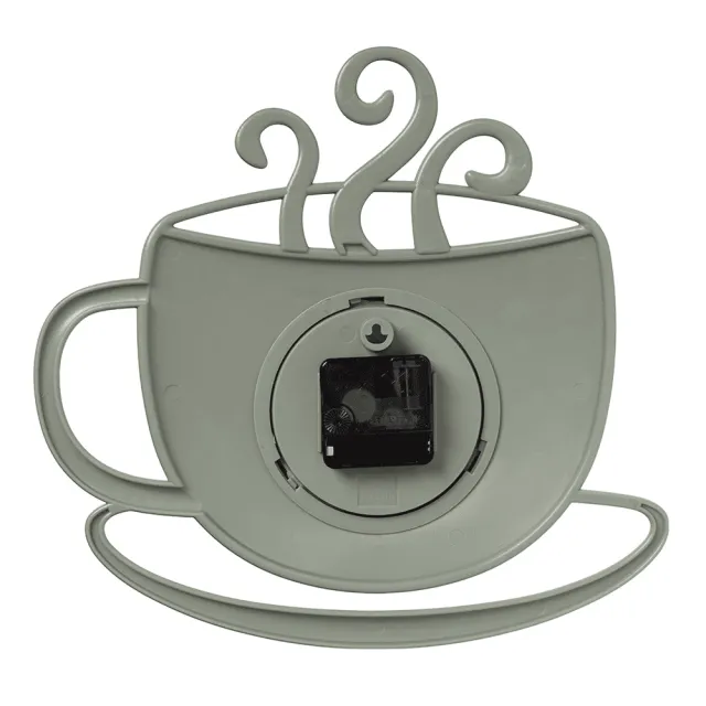 Часы настенные Рубин 3434-1024W чашка с дымком оливковый 31.5*30.5*4.5 см