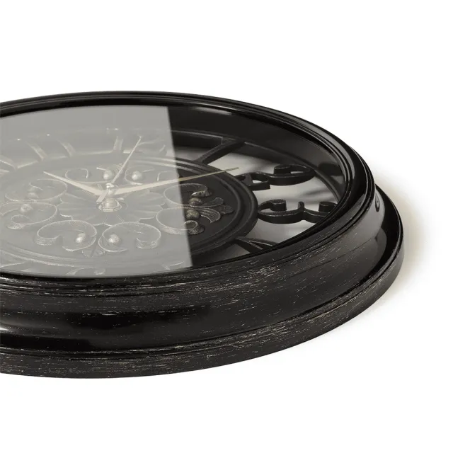 Часы настенные Рубин 3526-003 черные с патиной 35 см