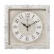 Часы настенные Рубин 3838-004 белые с серебром 38*38*5 см