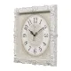 Часы настенные Рубин 3838-004 белые с серебром 38*38*5 см