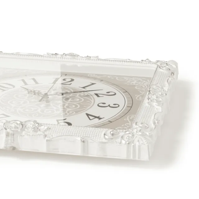 Часы настенные Рубин 3838-004 белые с серебром 38*38*5 см