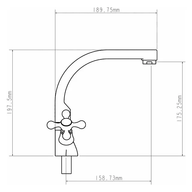 Смеситель для кухни Econoce EC0231 серия 230 белый