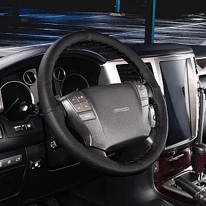 Оплетка экокожа Skyway Corset M черная шнуровка