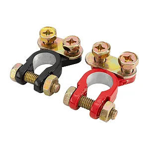 Клеммы алюминиевые Skyway S06701016 японские тонкие 016