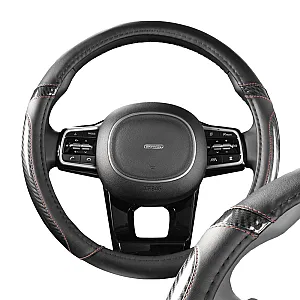 Оплетка экокожа Skyway Carbon- 1 M черная