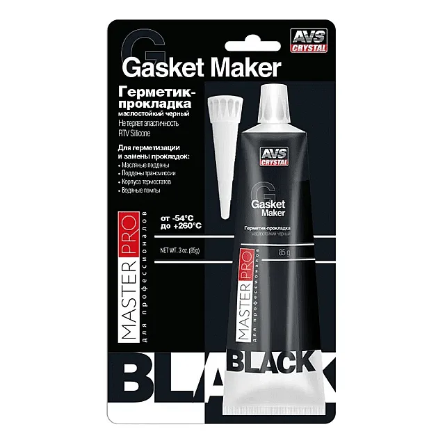Герметик-прокладка AVS AVK-346 маслостойкий черный 85 г
