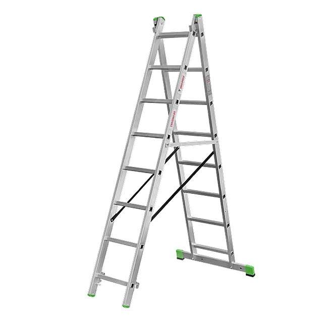 Лестница двухсекционная Новая высота NV222 2*8 ступеней