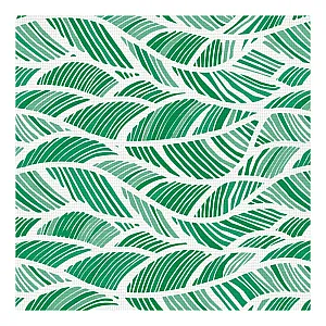 Коврик напольный Вилина Листья зеленые из вспененного ПВХ 0.65 м