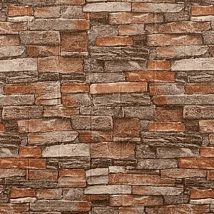 Панель самоклеящаяся Рыжий Кот Кирпичики разноцветный 700*770 мм