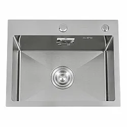 Мойка кухонная Diadonna DS7050 с сифоном черная 700*500*200 мм