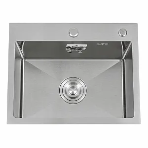 Мойка кухонная Diadonna DS7050 с сифоном черная 700*500*200 мм