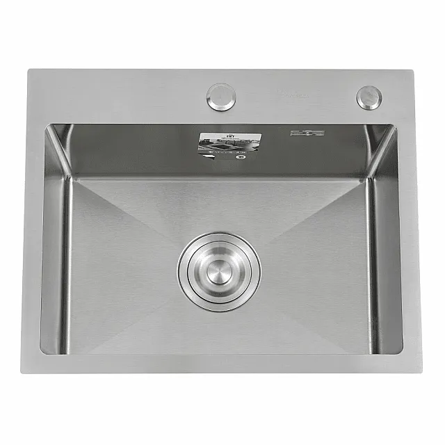 Мойка кухонная Diadonna DS7050 с сифоном черная 700*500*200 мм