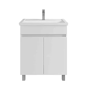 Тумба напольная SanStar Квадро 70 с умывальником Kirovit Фостер 70 фасад белый