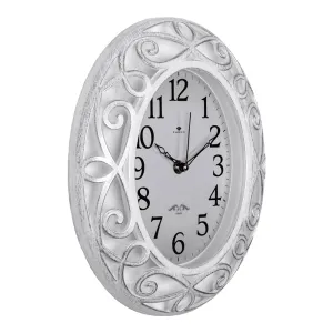 Часы настенные Рубин 3126-001 белый с серебром 31*26*4.5 см