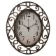 Часы настенные Рубин 3129-002 черный с бронзой 31*26*4.5 см
