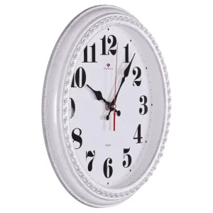 Часы настенные Рубин 2950-003 белый с серебром 28.5 см