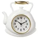 Часы настенные Рубин 3129-002 чайник белый с золотом 27*28.5*4 см
