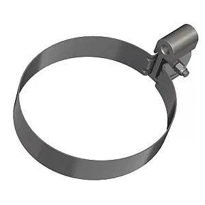 Хомут трубы ПВХ ТехноНиколь 72385 Оптима универсальный 140 мм серый