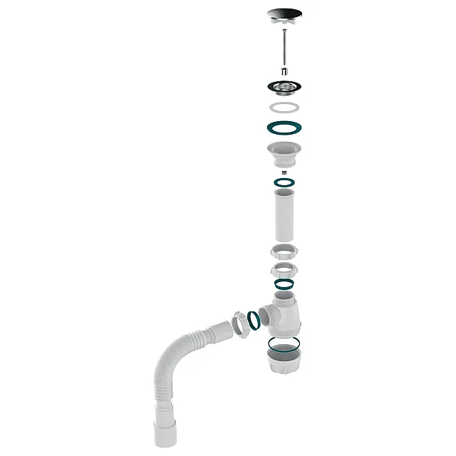 Сифон для кухни Aquant B0116-30-MR 1 1/2