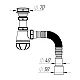 Сифон для кухни Aquant B0116-30-MR 1 1/2