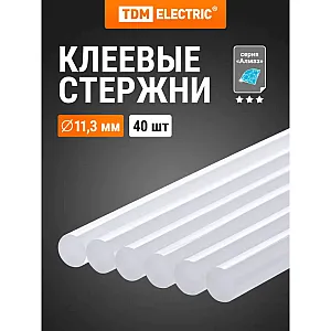 Стержни клеевые TDM Electric Алмаз SQ1024-0202 цветные 11.3*300 мм 40 шт
