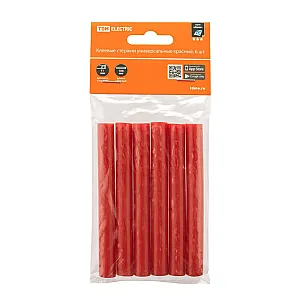 Стержни клеевые TDM Electric Алмаз SQ1024-0514 красный 11*100 мм 6 шт