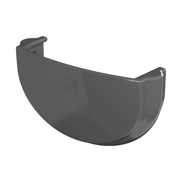 Заглушка желоба ПВХ ТехноНиколь Оптима серый 120*80 мм