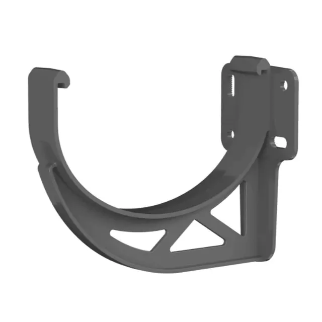 Кронштейн желоба ПВХ ТехноНиколь Оптима серый 120*80 мм