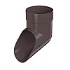 Слив трубы ПВХ ТехноНиколь Оптима темно-коричневый 120*80 мм