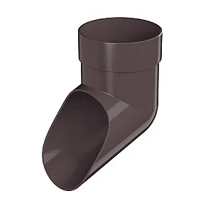 Слив трубы ПВХ ТехноНиколь Оптима темно-коричневый 120*80 мм