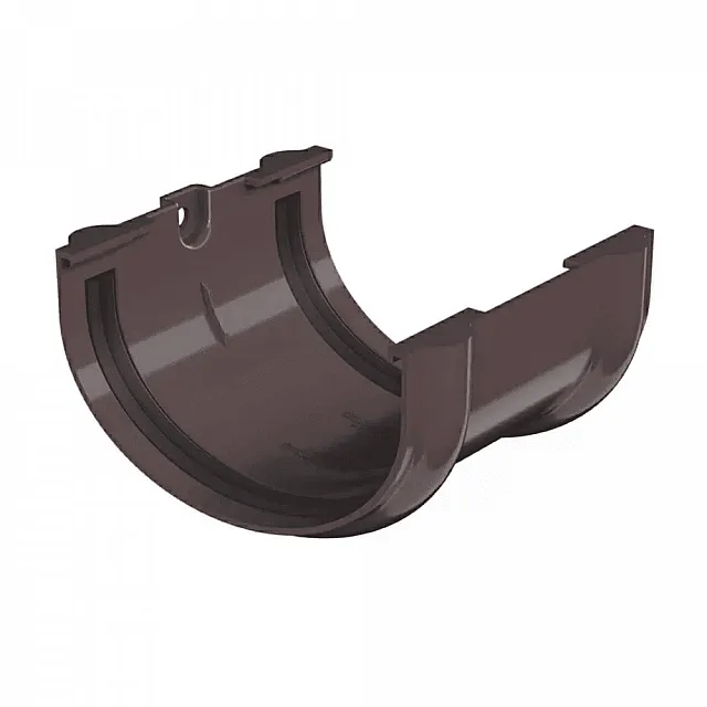 Соединитель желоба ПВХ ТехноНиколь Оптима темно-коричневый 120*80 мм