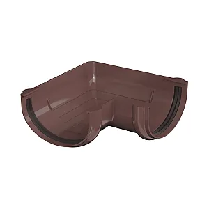 Угол желоба 90° ПВХ ТехноНиколь 72393 Оптима 120*80 мм темно-коричневый