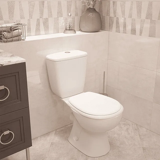 Унитаз-компакт Керамин Позитано МС Инкоэр-Б1 белый