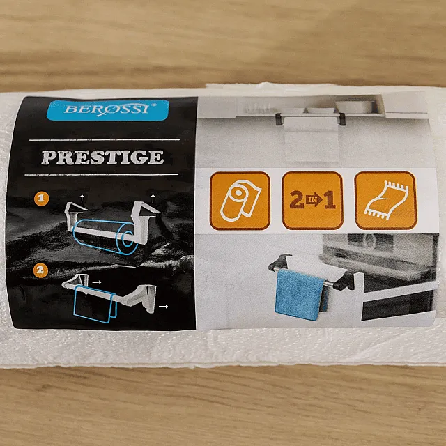 Держатель для полотенец Berossi Prestige АС32901000 навесной снежно-белый