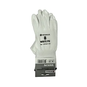 Перчатки защитные Wurth White PU 1899401108 с полиуретановым покрытием размер 8