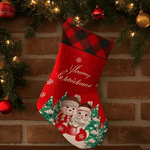 Украшение Market Union МА0480 Рождественский носок 35*21 см