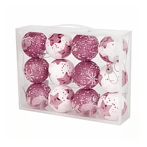 Набор новогодних шаров Market Union МА0454 12 предметов