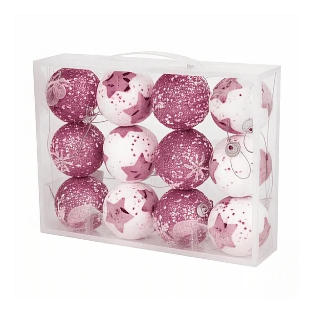Набор новогодних шаров Market Union МА0454 12 предметов